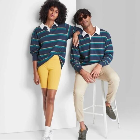 NEW (2) Wild Fable unisex long sleeve collared shirt - Picture 8 of 8